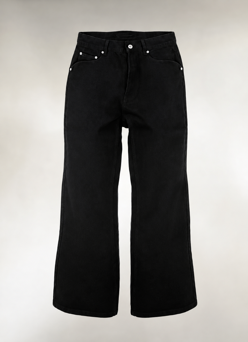 Black 14oz Bootcut Jeans