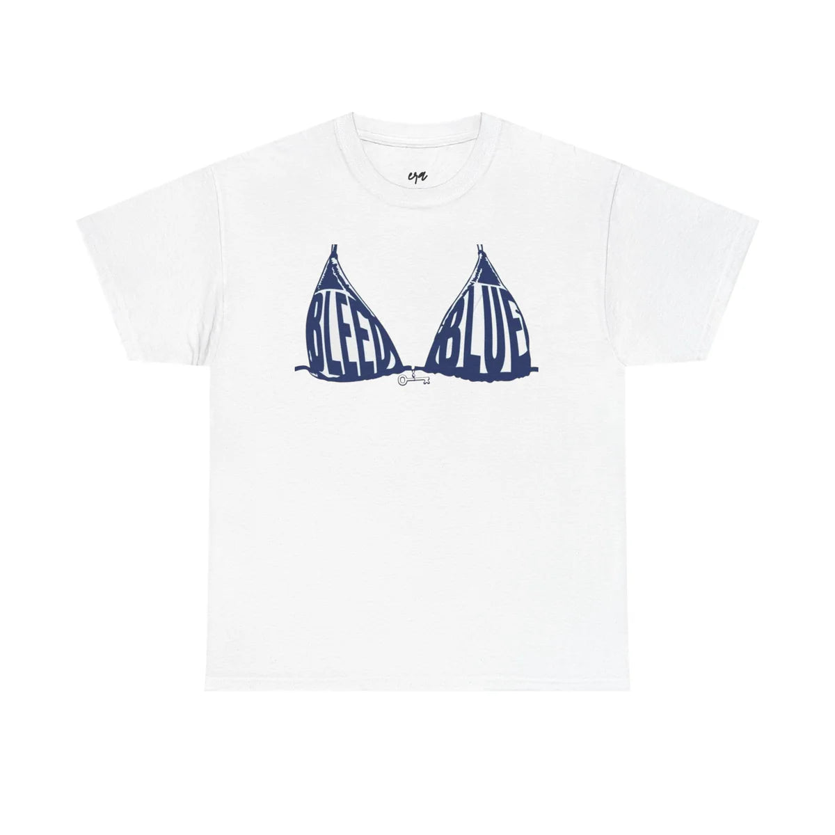 Bleed Blue - White Tee (Copy)