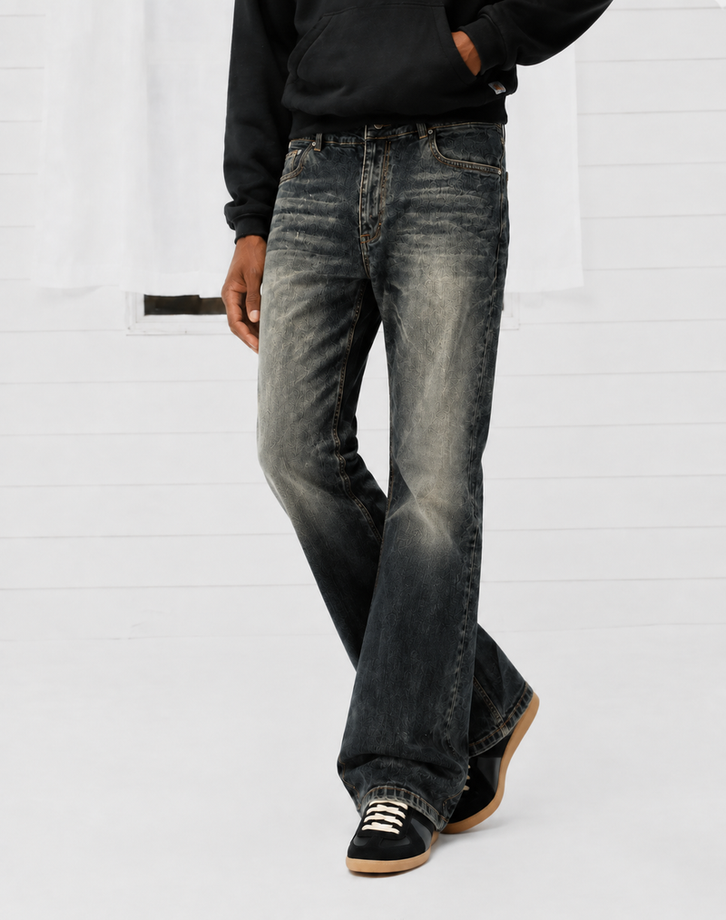 Noireve - Washed Bootcut Denim