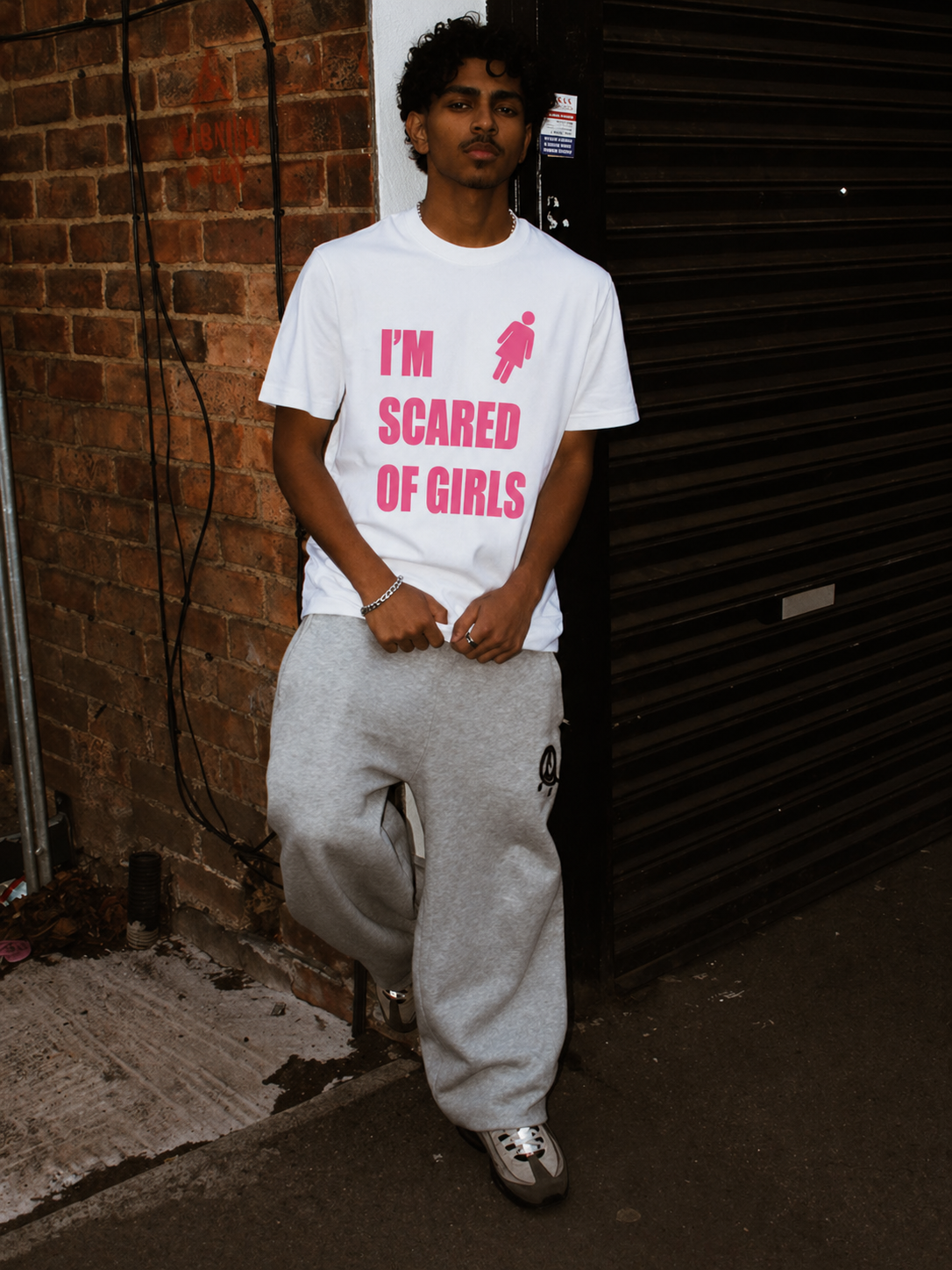 I'm Scared Of Girls - White Tee