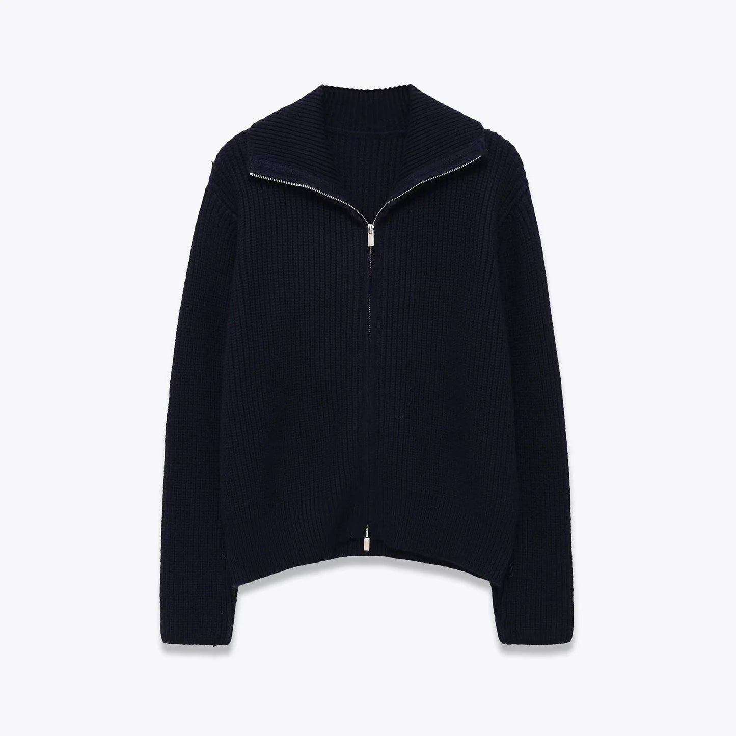 Zip Collar Knit Sweater