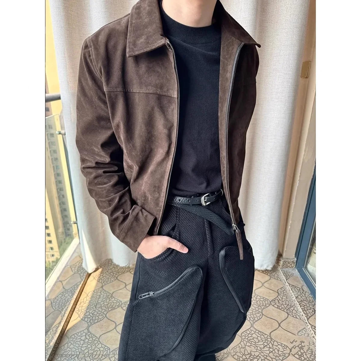 Caramel Suede Barn Jacket