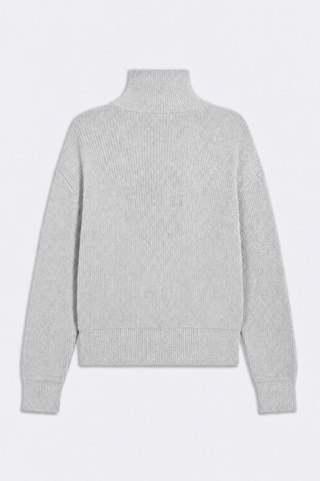 Light Grey Knitted Double Zip