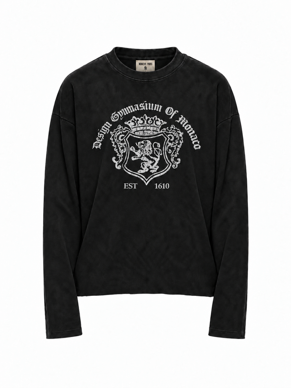Design Academia - Black Washed Longsleeve