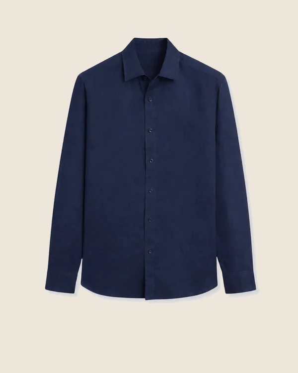 Navy Blue Atelier Linen Shirt