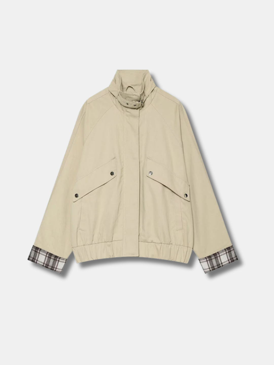 Plaid Lined Utility Jacket