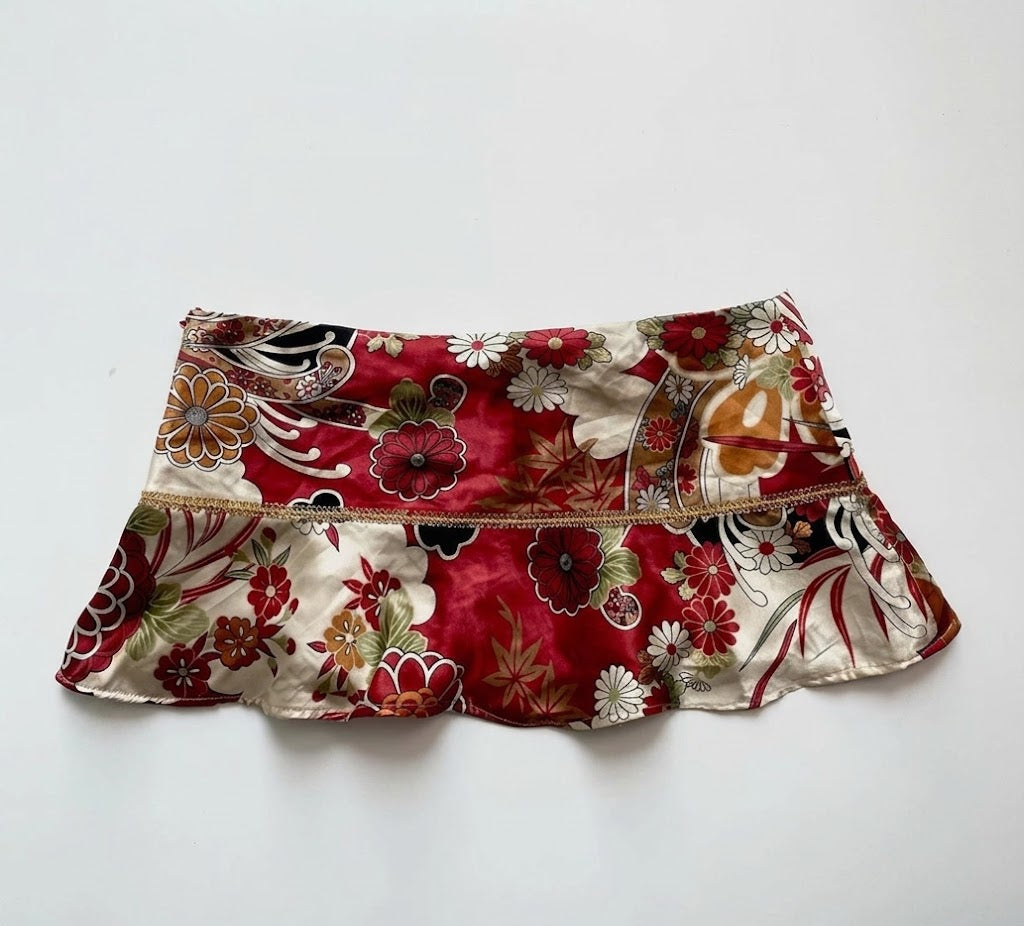 Floral Y2K Mini Skirt