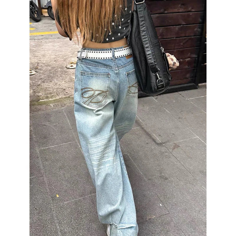 traight Baggy Denim Trousers – Blue Jeans