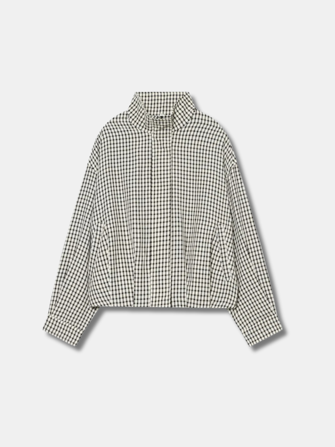 Gingham Cropped Jacket
