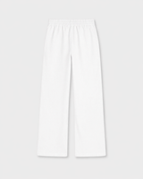 Noirève White Linen Trousers