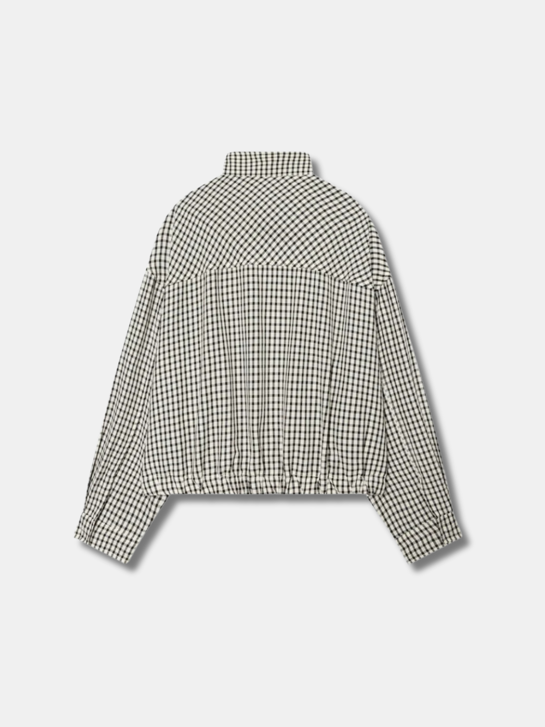 Gingham Cropped Jacket