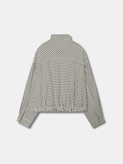 Gingham Cropped Jacket