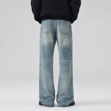 Light Blue Washed Bootcut Jeans