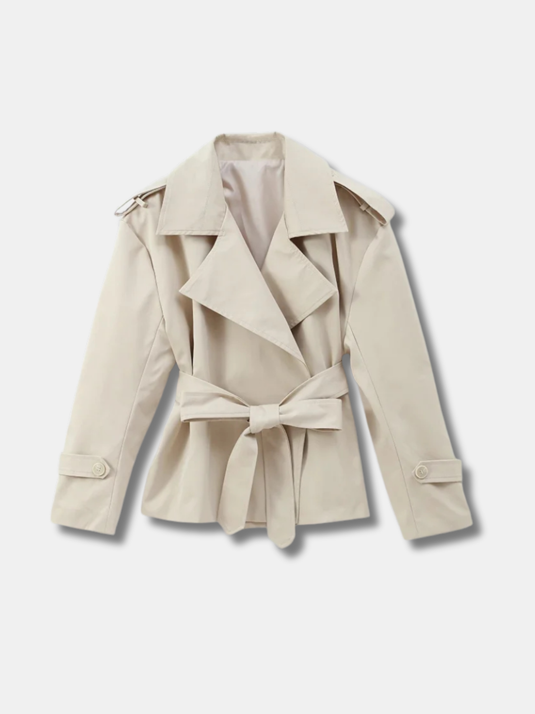 Relaxed Belted Trench Jacket