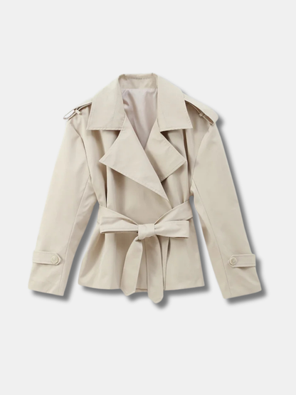 Relaxed Belted Trench Jacket