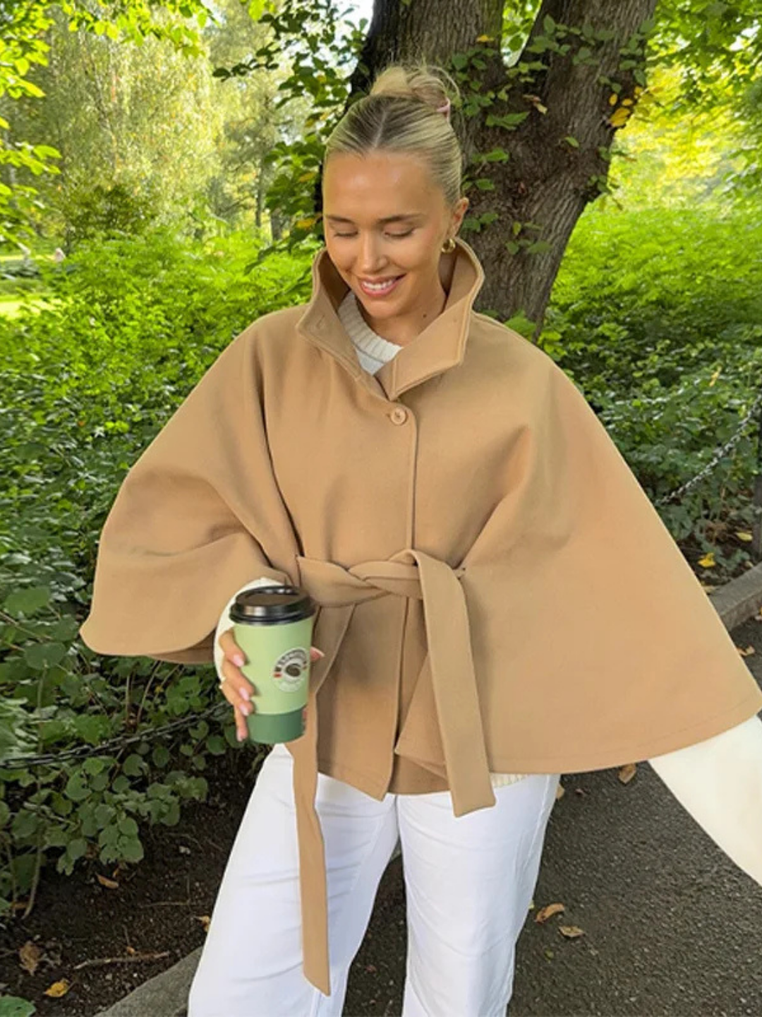 Belted Cape Coat