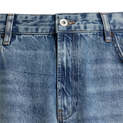 Noireve - Flared Blue Washed Denim Jeans