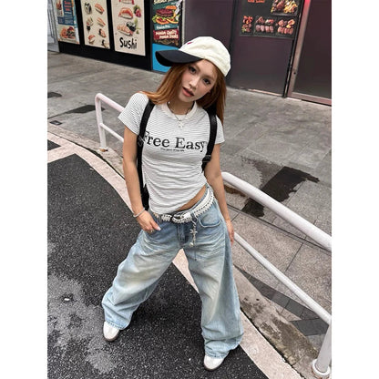 traight Baggy Denim Trousers – Blue Jeans