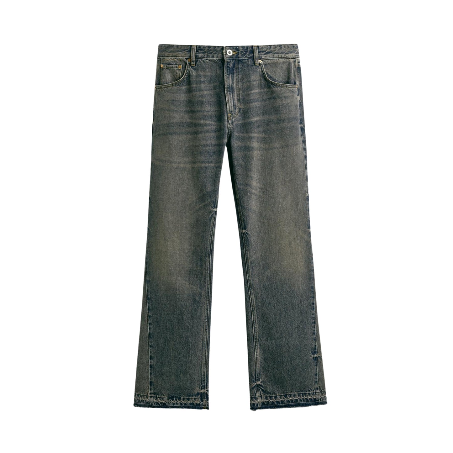 Noireve - Flared Washed Denim Jeans