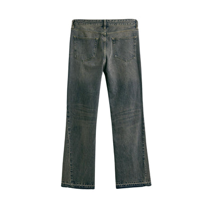 Noireve - Flared Washed Denim Jeans