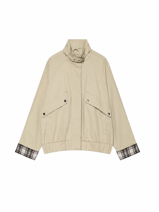 Plaid Lined Utility Jacket