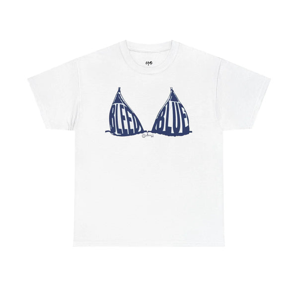 Bleed Blue - White Tee (Copy)