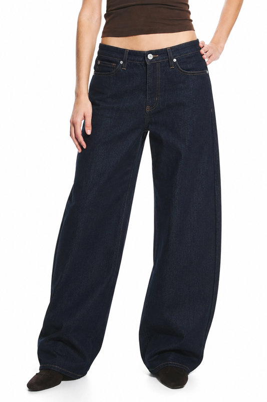 Raw Indigo Barrel Jeans
