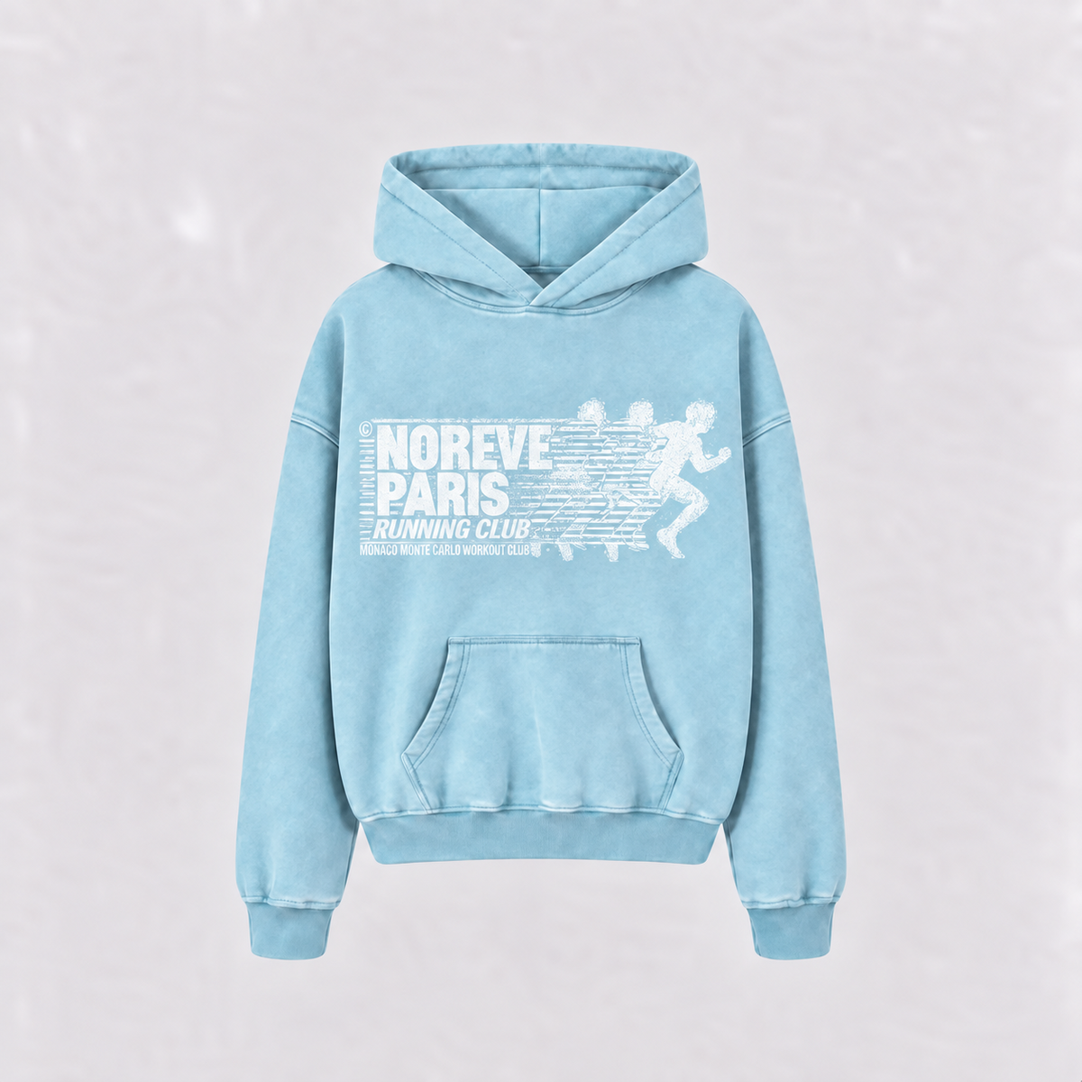 Runners Club Hoodie - Baby Blue