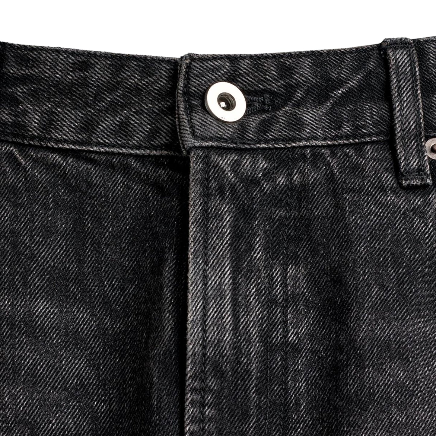 Noireve - Flared Black Washed Denim Jeans