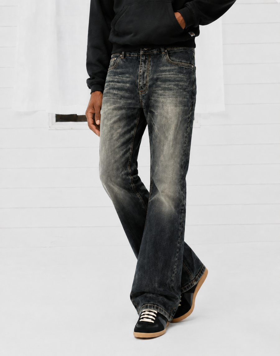 Noireve - Washed Bootcut Denim