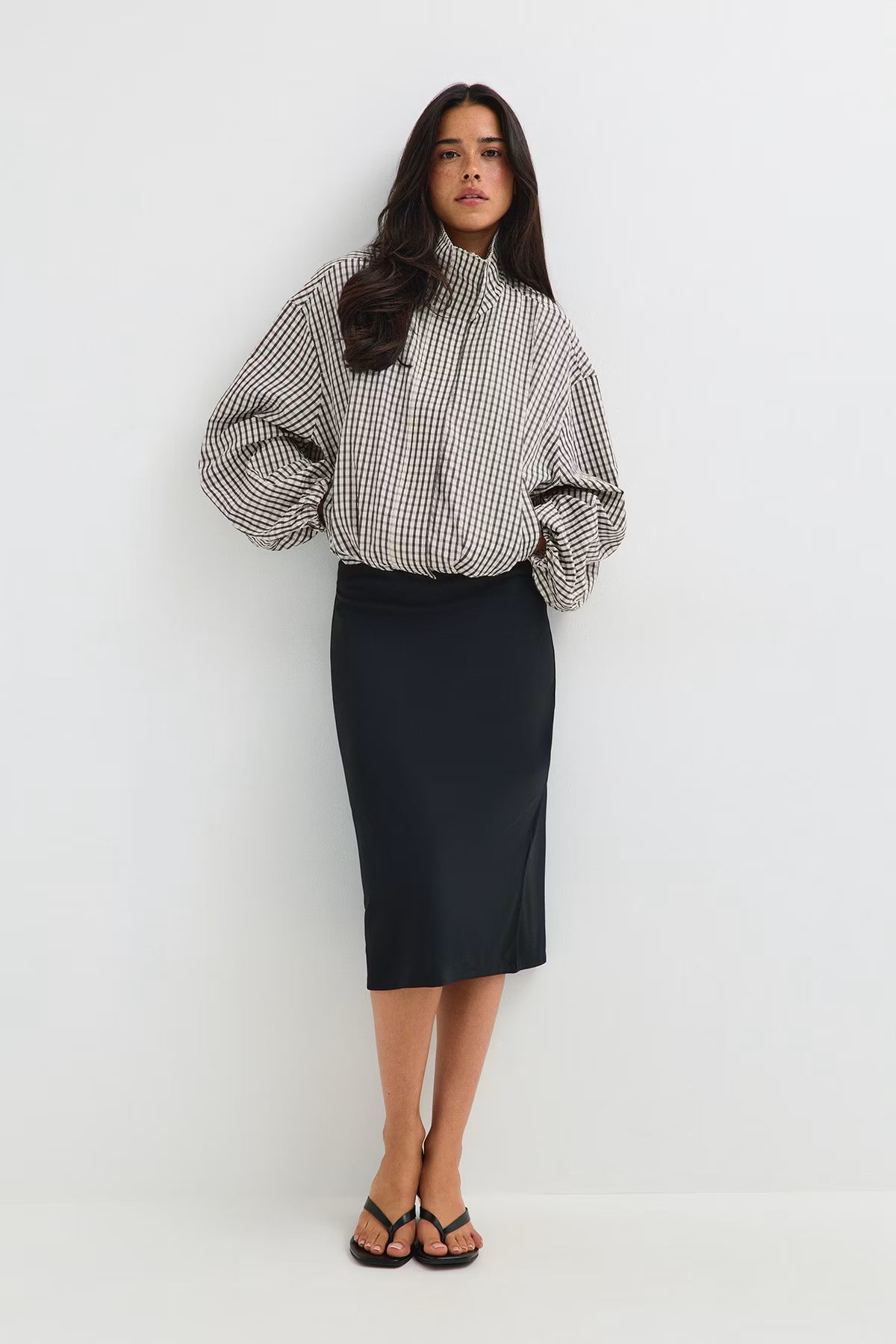 Gingham Cropped Jacket
