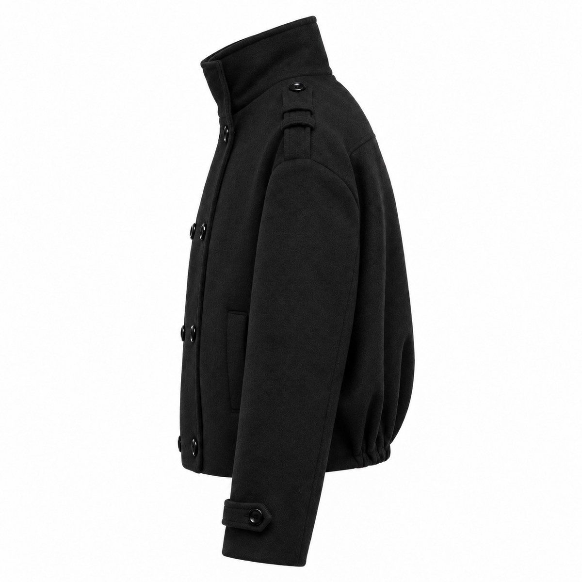 Boxy Double-Breasted Wool Jacket