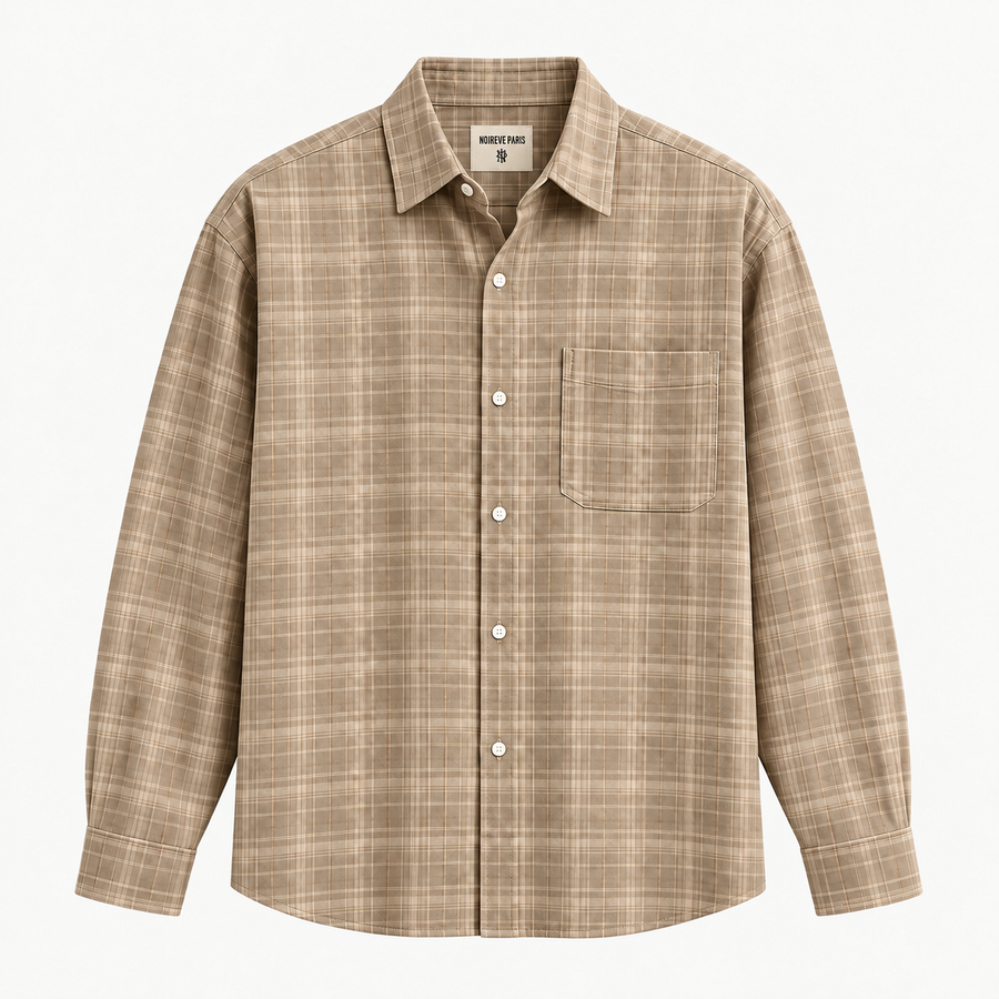Heritage Check Shirt — Taupe