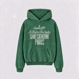 Saint Catherine Hoodie - Washed Green