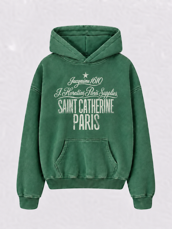 Saint Catherine Hoodie - Washed Green