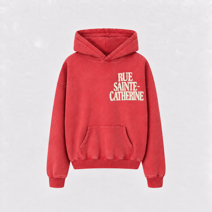 Rue Saint Catherine Hoodie - Red