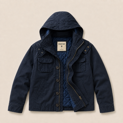 Hooded Field Jacket – Navy