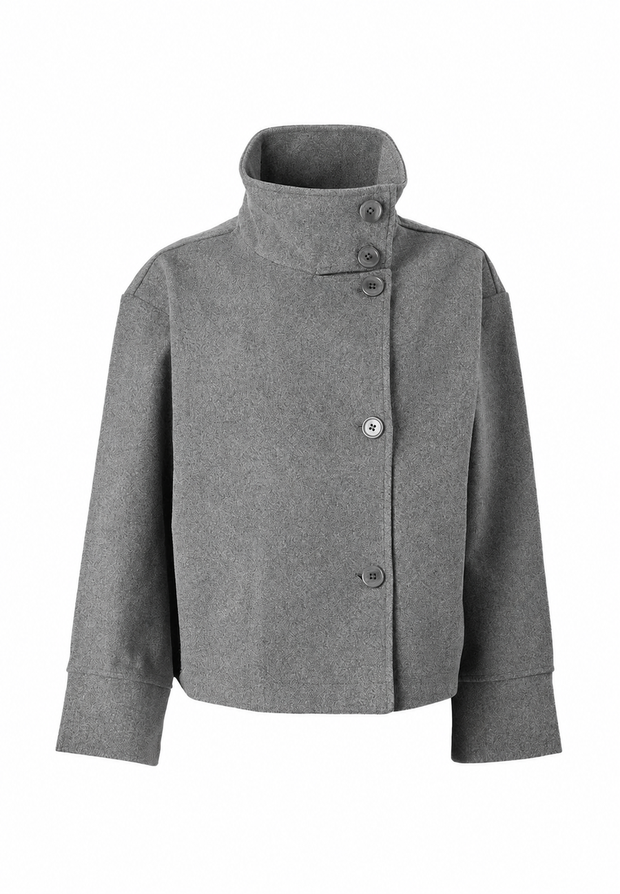 Mid-Season Jacket - Grey Melange