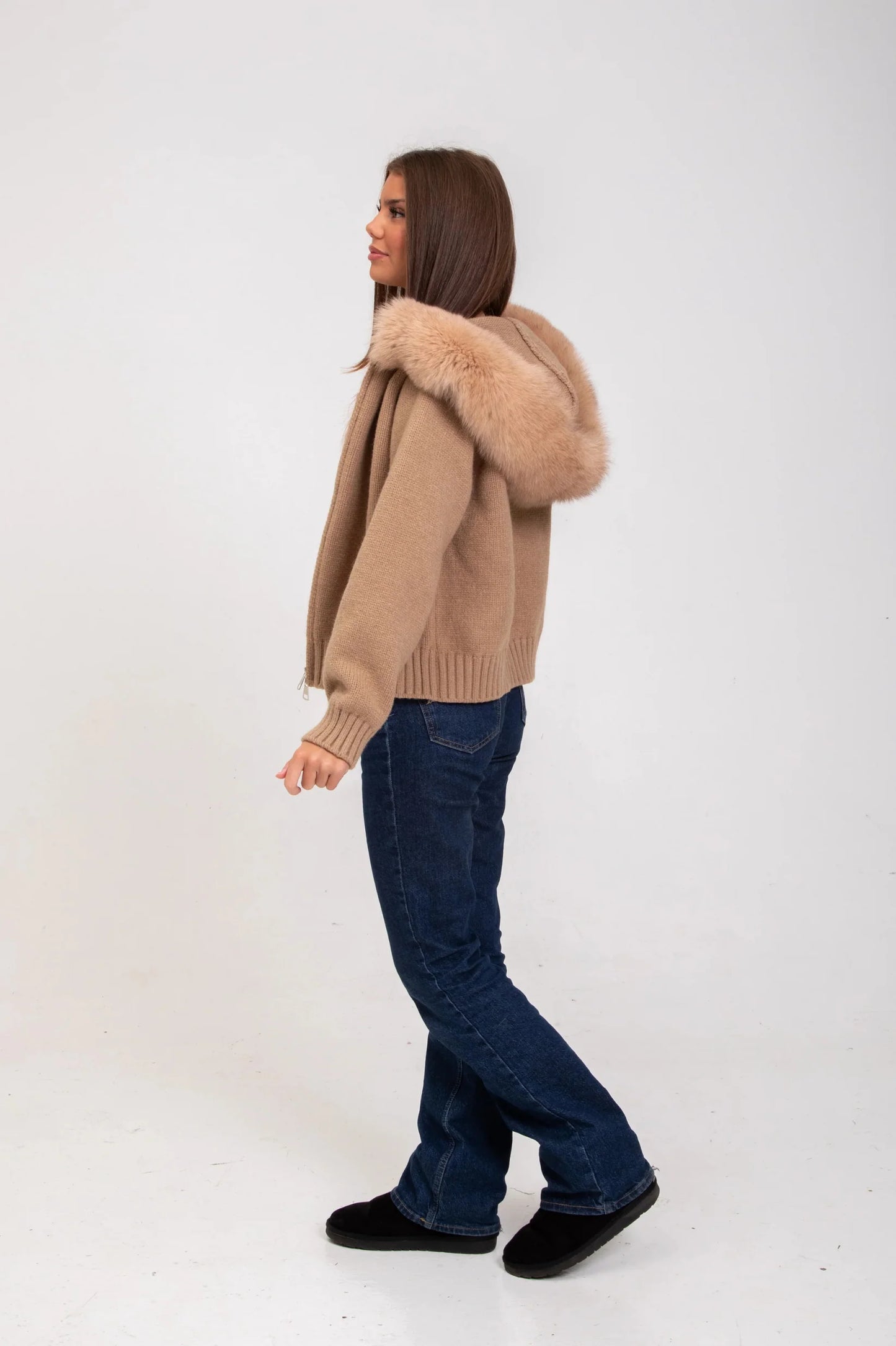 Noireve - Aspen Fur Zip-Up