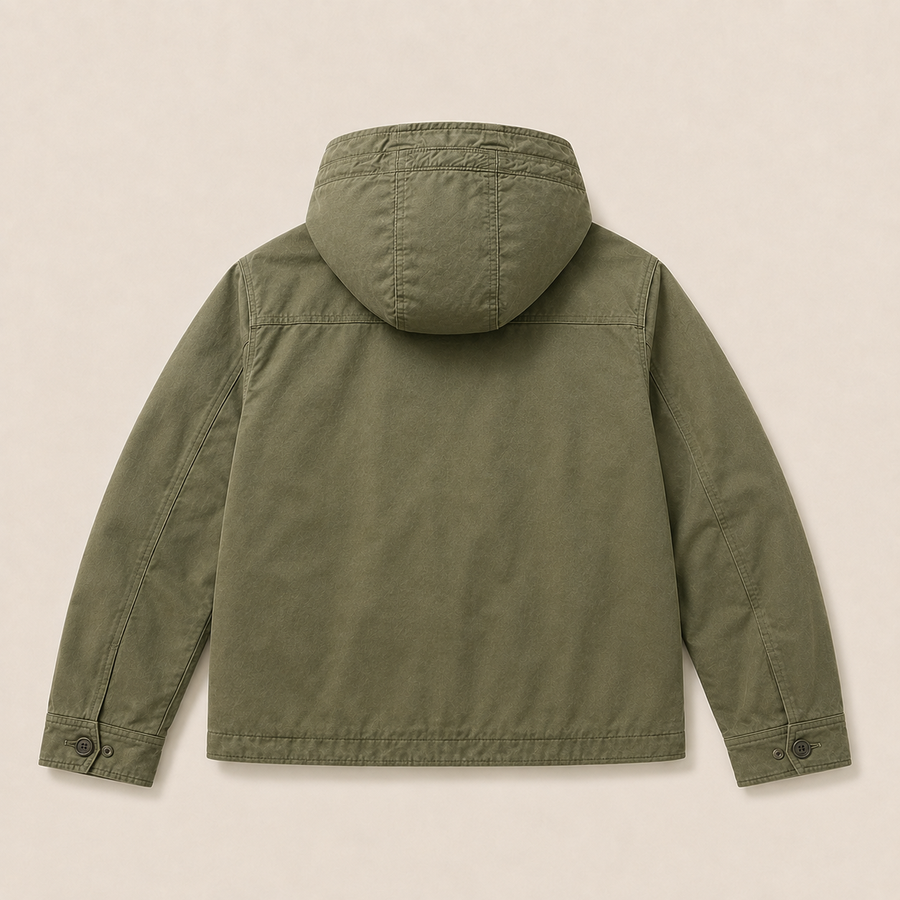 Hooded Field Jacket – Olive Green