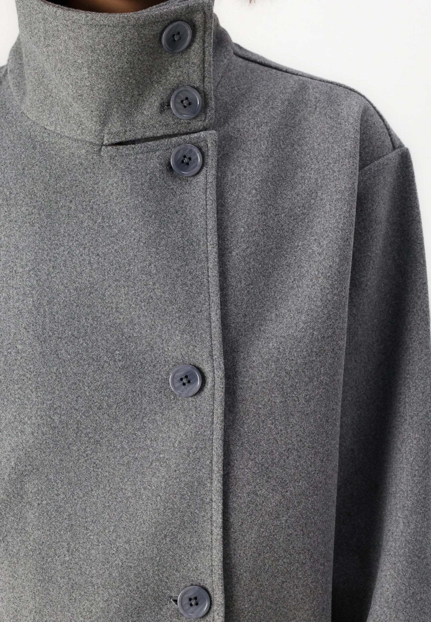 Mid-Season Jacket - Grey Melange
