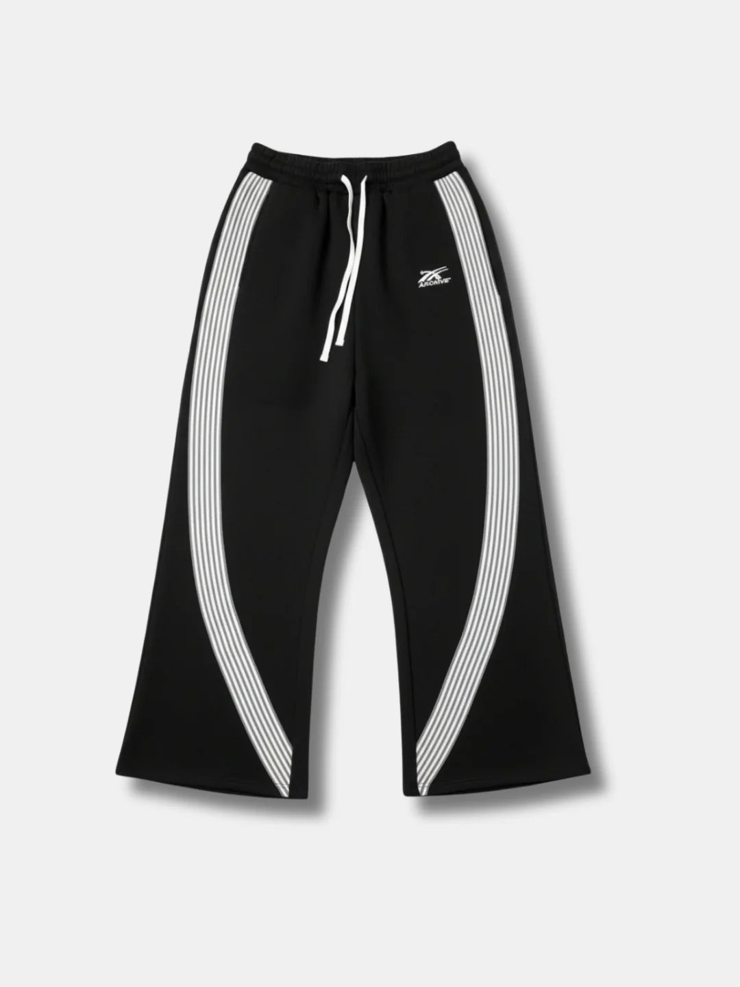 Artchived Black Striped Joggers