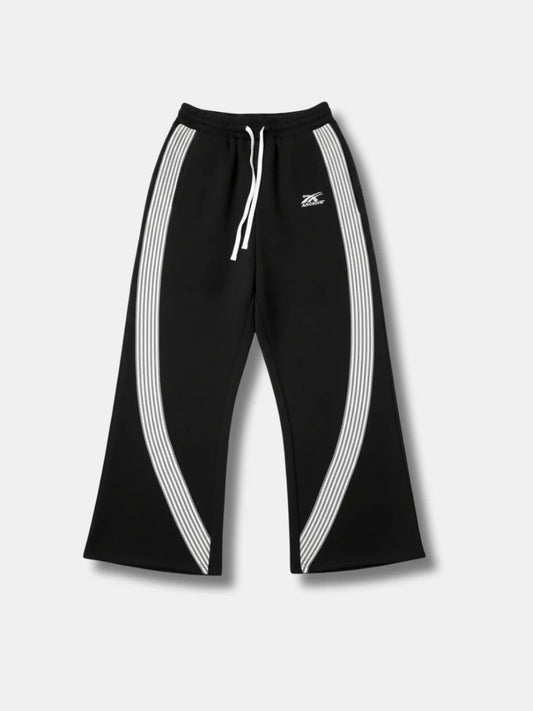 Artchived Black Striped Joggers