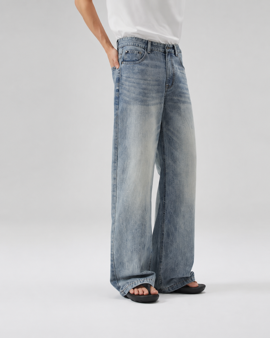 Blue Washed Jeans
