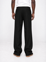 Black Pleated Trousers