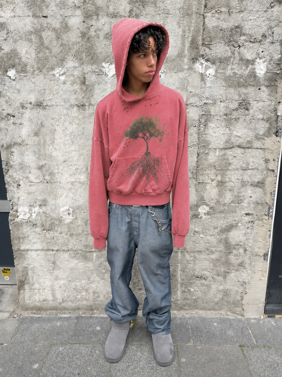 Distressed Tree - Hoodie