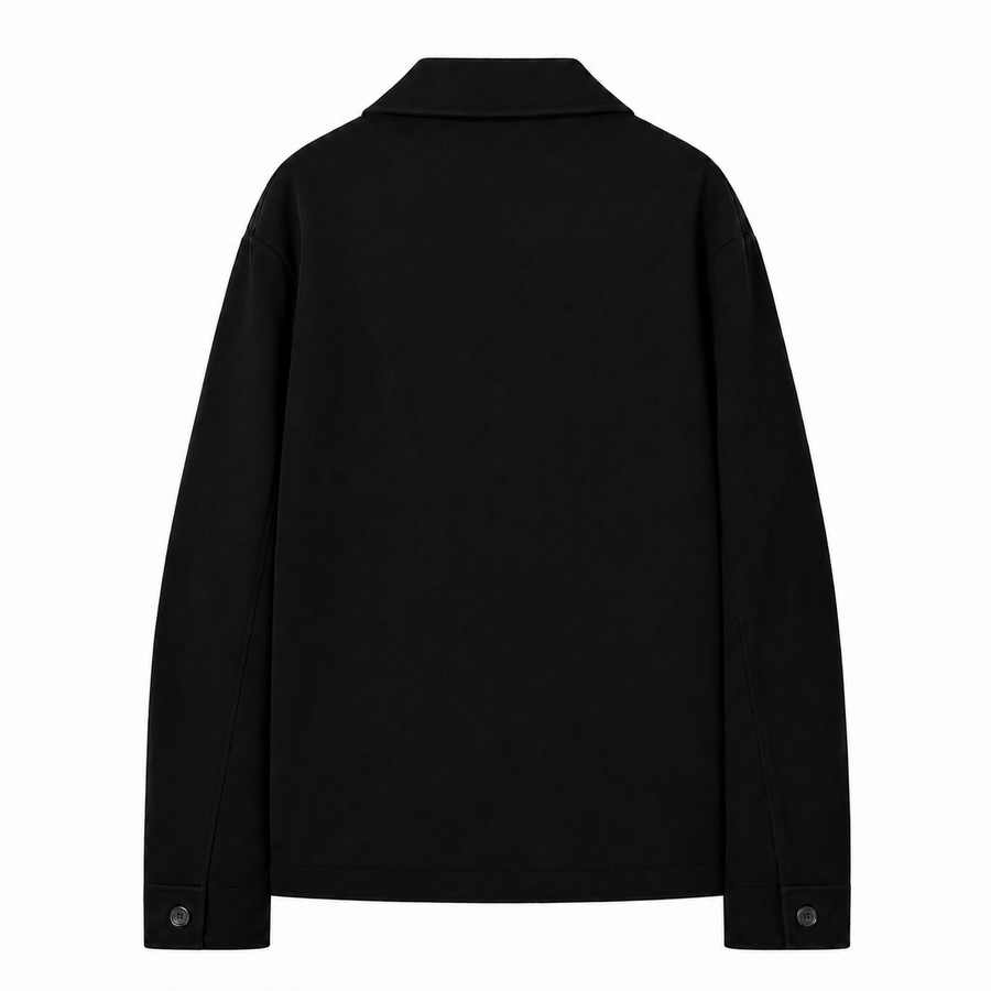 Noireve - Black Wool Overshirt V2