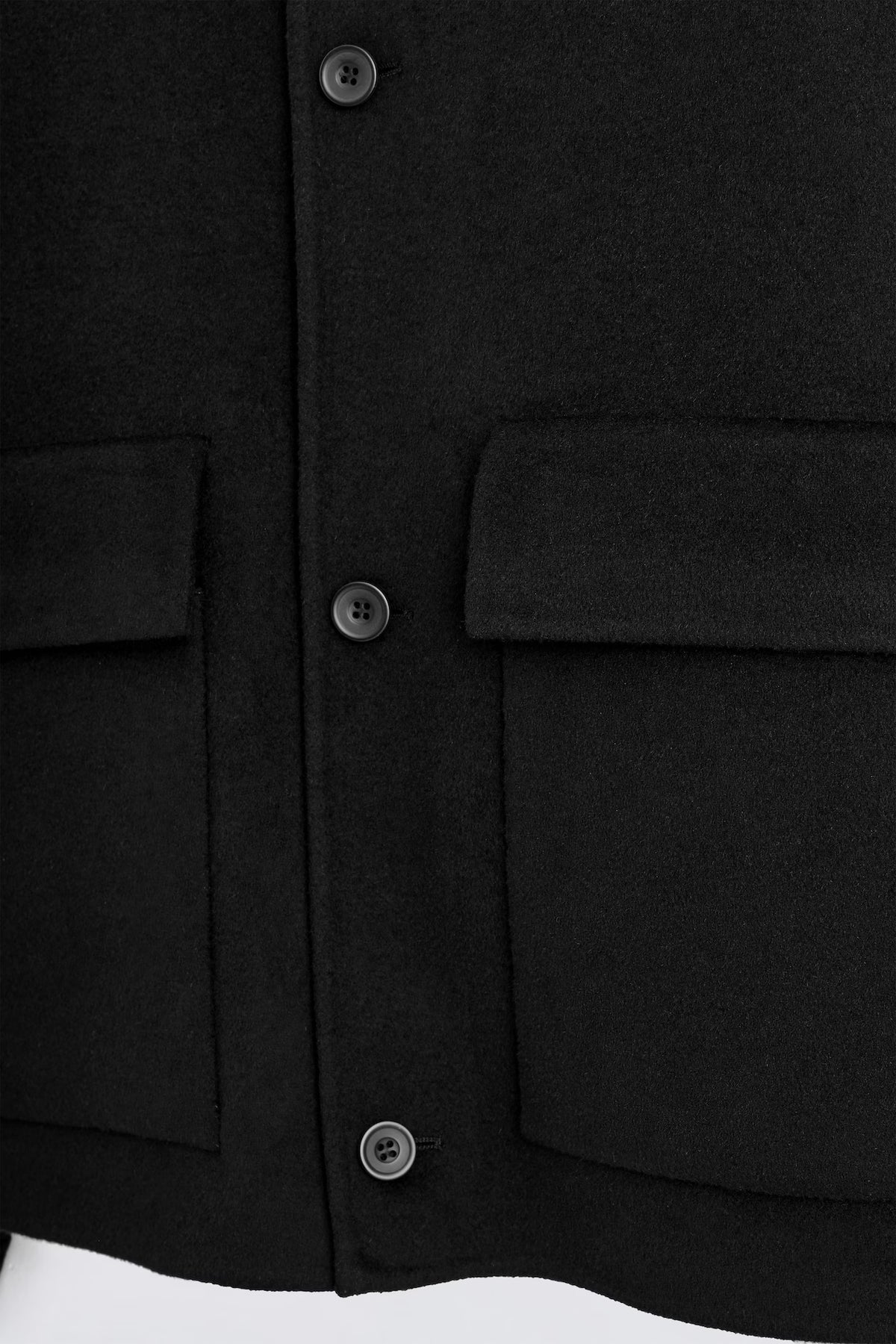 Wool Funnel Neck Coat