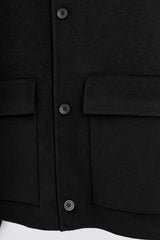 Wool Funnel Neck Coat
