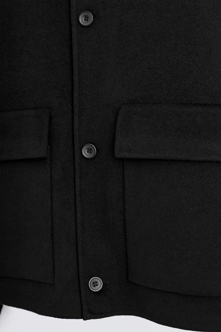 Wool Funnel Neck Coat